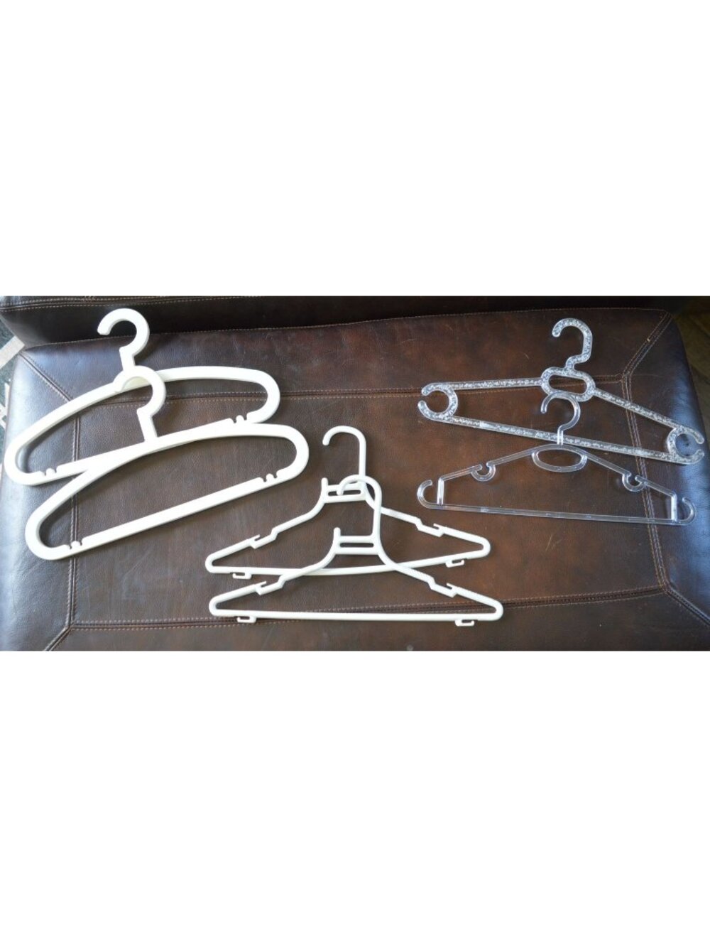 6 Pack Vintage Plastic Acrylic Hangers Funky Mod Mid Century Retro Unique